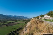 perspective sur vallee de la durance depuis promenade du roc