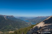 vue serre poncon depuis la platriere sentier meale