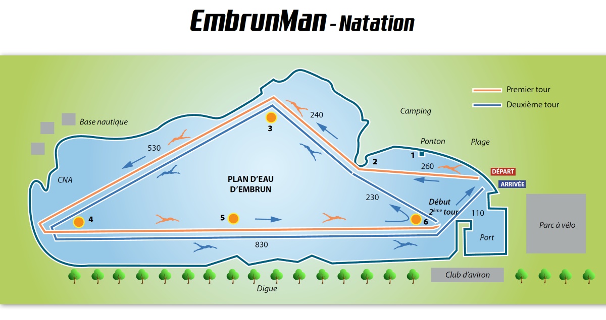 parcours natation embrunman 2017